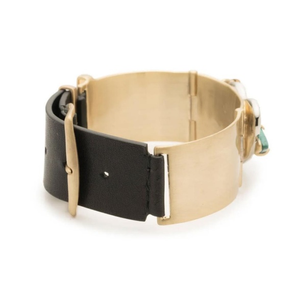 NEW Alexis Bittar Roxbury Cluster Leather Bracelet - Picture 4 of 6